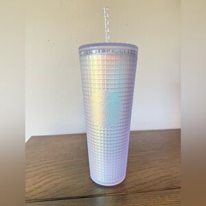 Starbucks Iridescent Lavender Pearl Studded Tumbler